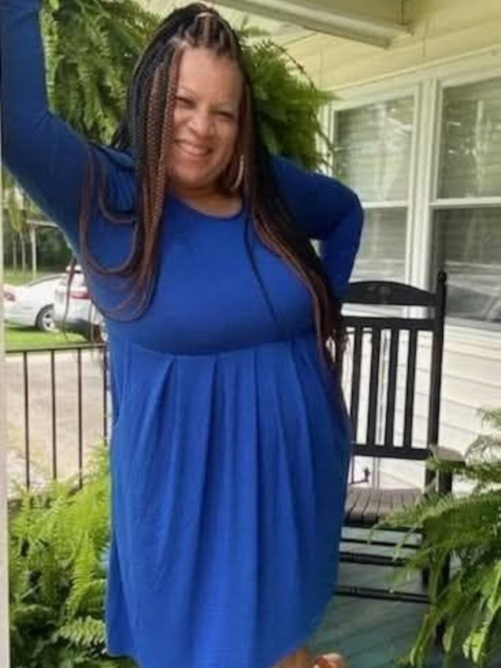 Plus Size Pleated Dress